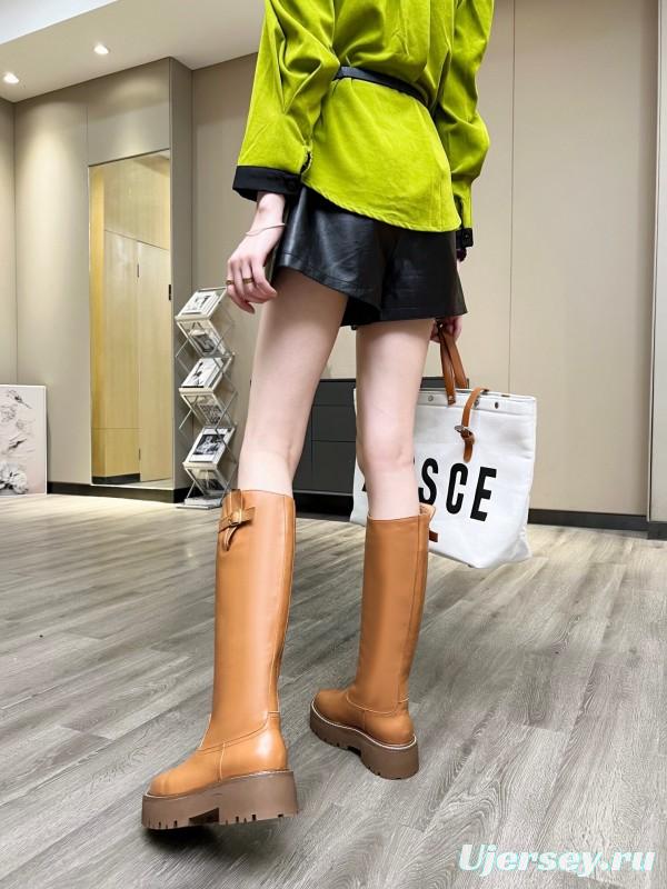 Celine 2025/SS Fall Winter Belt Buckle Long Boots - LY00420