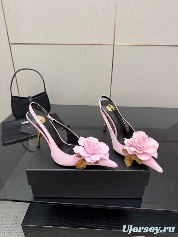 Saint Laurent 25FW Spring Collection Rose Thorn High Heels - KFY00320