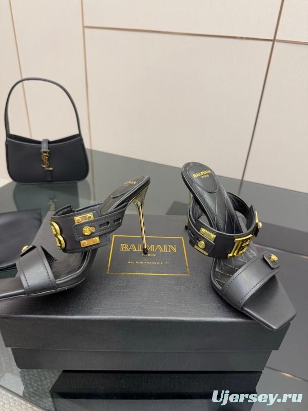 Balmain Metal Heel High Heel Sandals - KFY00320