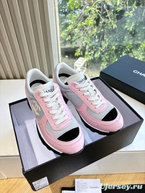 Chanel 2025/SS New Arrival High-Heel Two-Tone Casual Sneakers - KFY00320