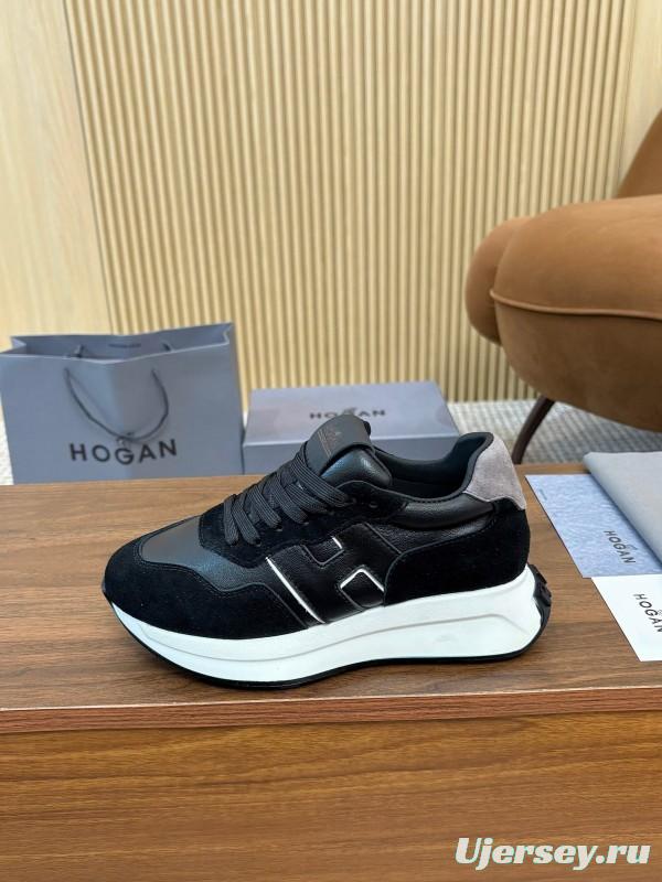 Hogan H-STRIPES Series Couple Thick Sole Dad Shoes Airship Sneakers - AS00350