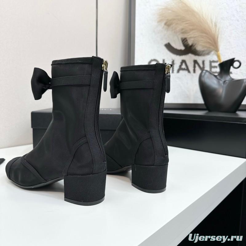 Chanel 2025 SS Classic Bow Ankle Boots - LY00