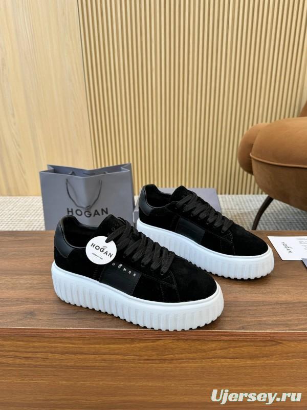 Hogan H-STRIPES Series Couple Thick Sole Biscuit Shoes Airship Shoes Casual Sneakers - AS00310