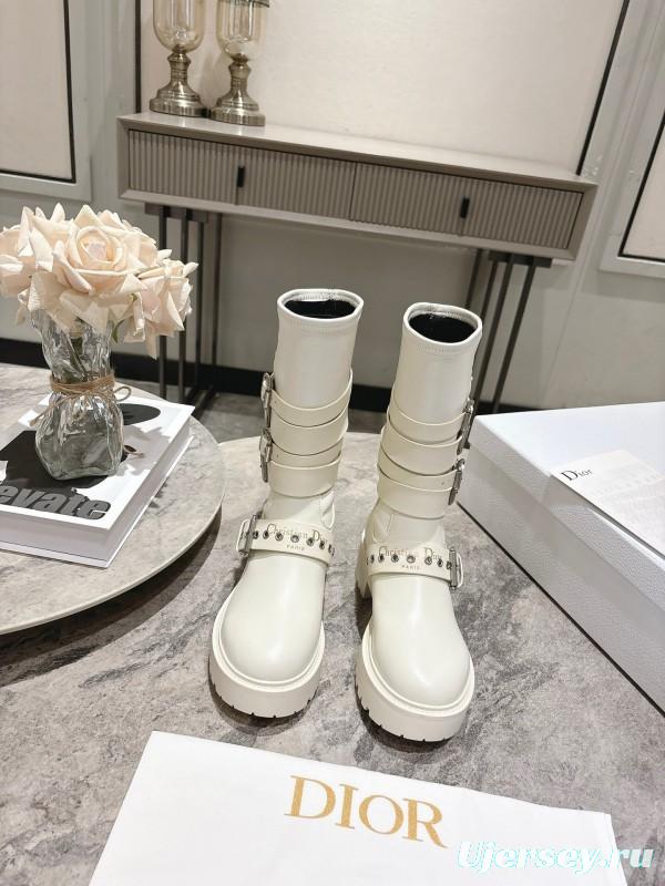 Dior Punk Style Strap Ankle Boots - KFY00470