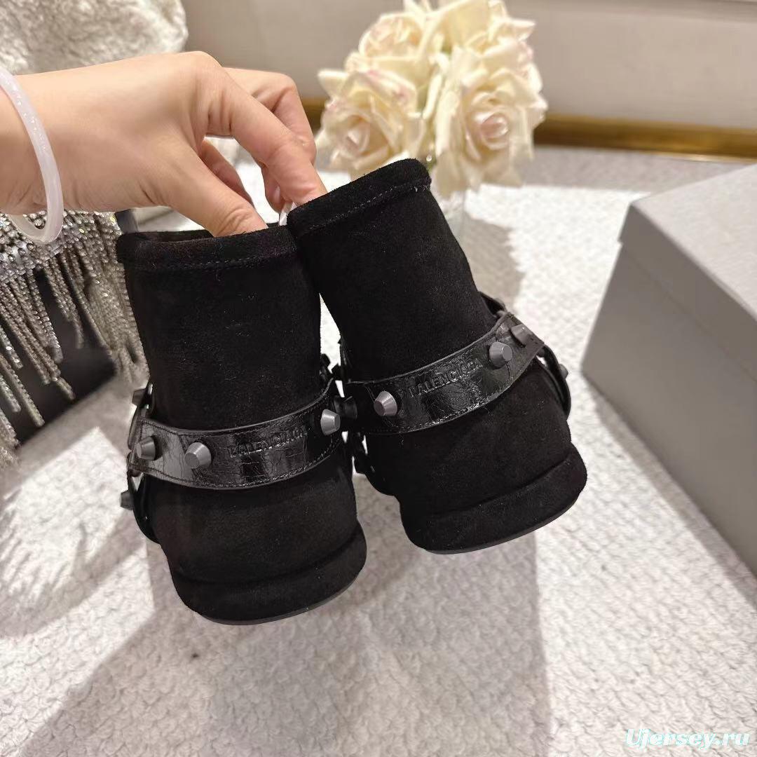 Balenciaga F022 Winter Wool Short Boots Snow Boots - F022