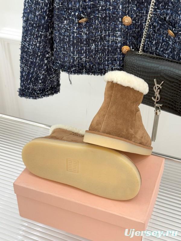 Miu Miu Retro Shearling Platform Snow Boots - KFY00300