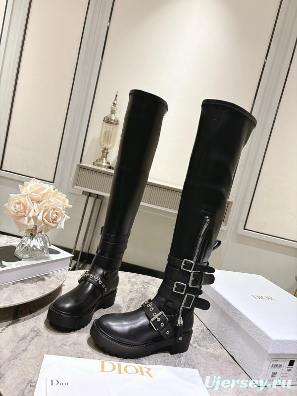 Dior 2025/SS Punk Style Strap Ankle Boots - KFY00500