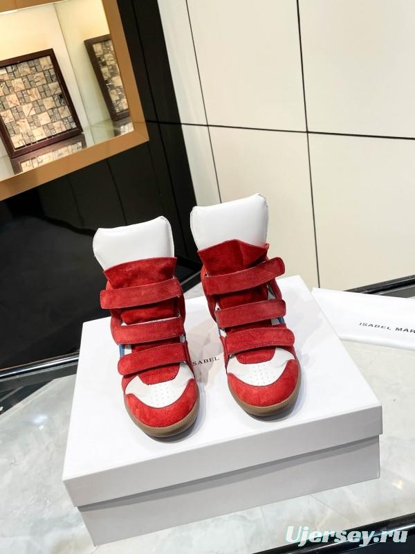 Isabel Marant Sneakers Platform Leather Fashion Casual Shoes - Isabel Marant sneaker