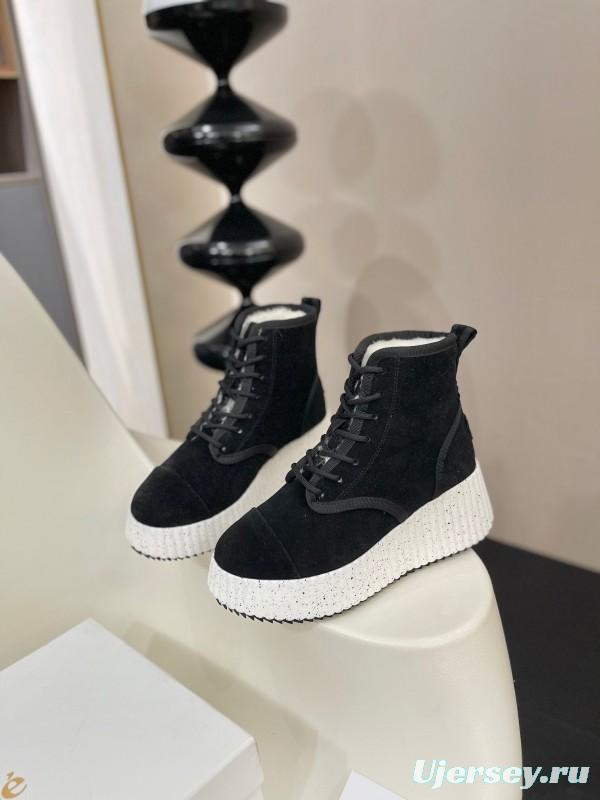 Chloe 2025 SS New Snow Boots with Imported Suede and Genuine Wool - LY00350