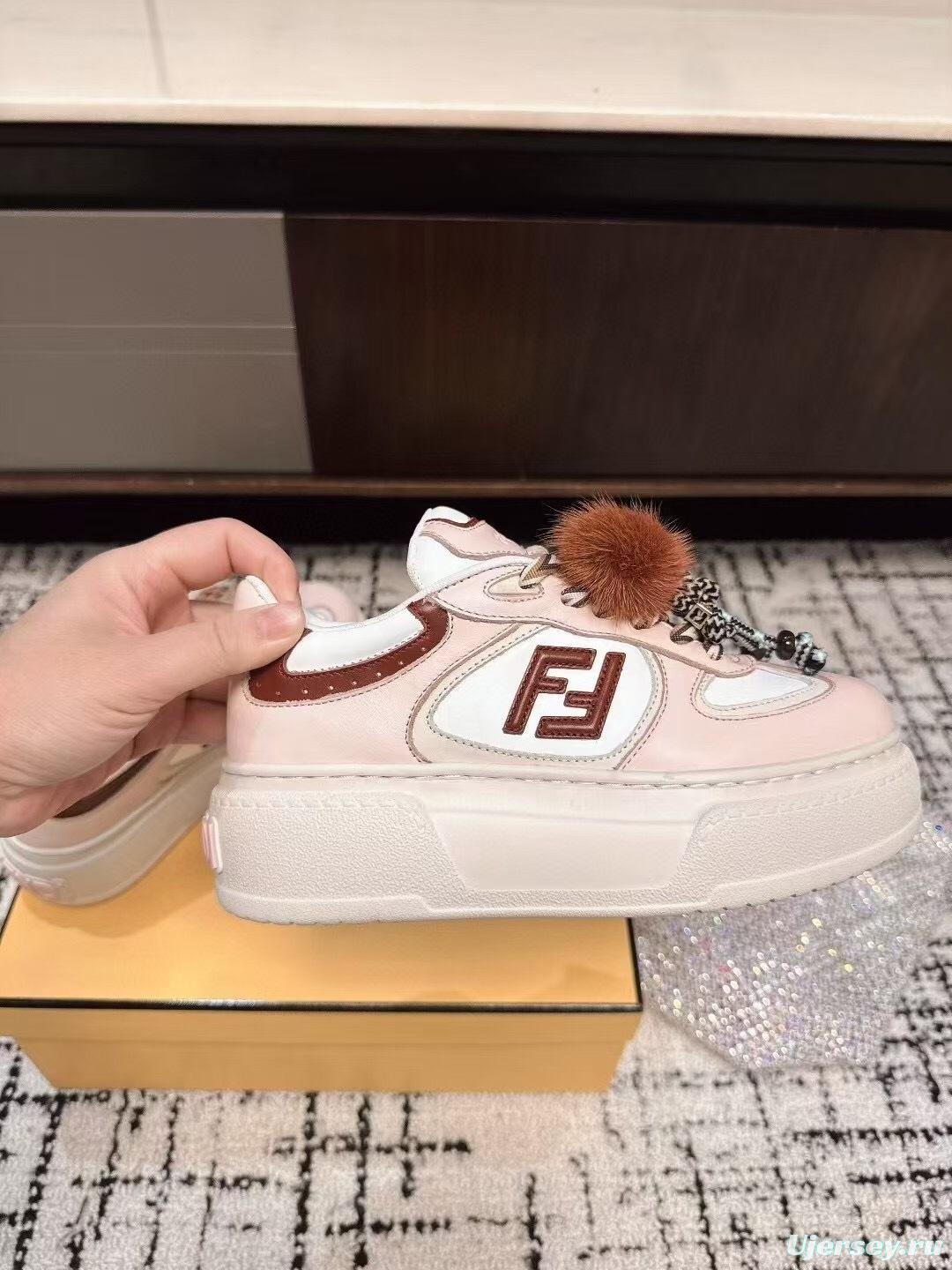 Fendi Match Series Thick Sole Couples Casual Sneakers - KFY00320