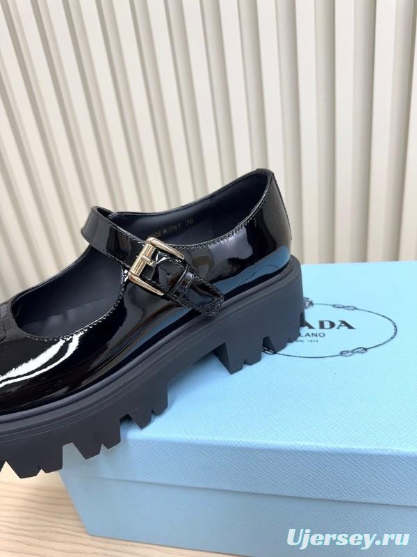 Prada 2025 SS Platform Mary Jane Shoes - LY00300