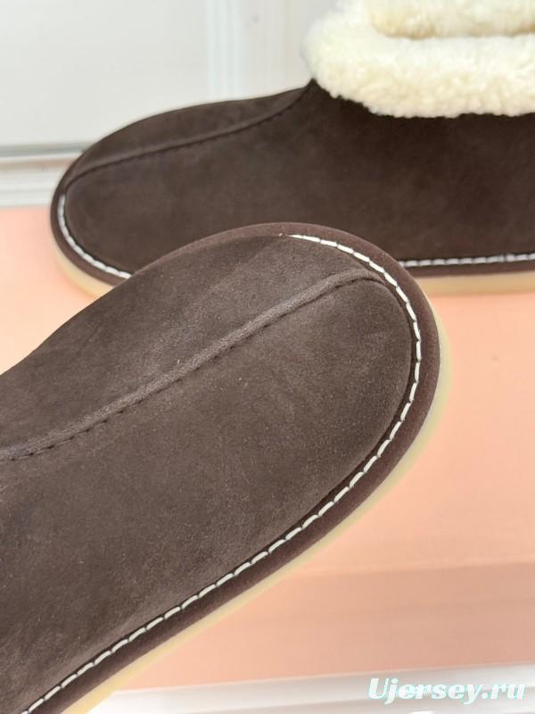 Miu Miu Retro Shearling Platform Snow Boots - KFY00300