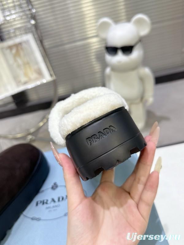 Prada Spring-Summer 2025 Premium Fur Slippers - KFY00280