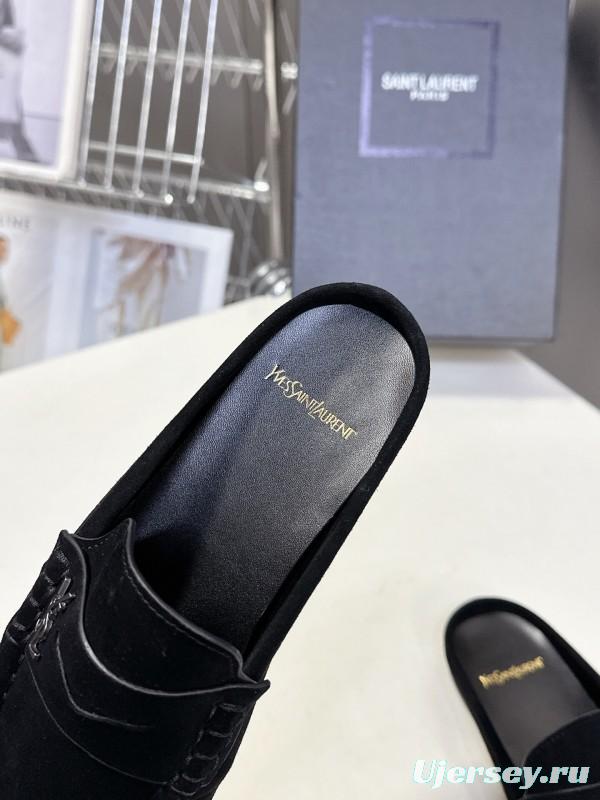 Saint Laurent Classic Loafer Mule Flats - KFY00320