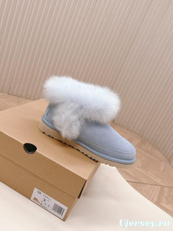 UGG 2025 SS New Long Fur Snow Boots - KFY00280