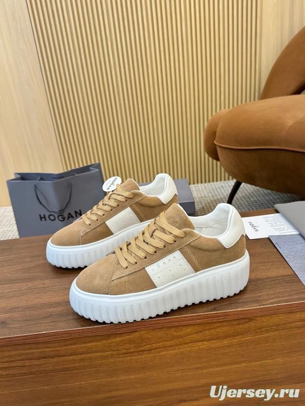 Hogan H-STRIPES Series Couple Thick Sole Biscuit Shoes Airship Shoes Casual Sneakers - AS00310