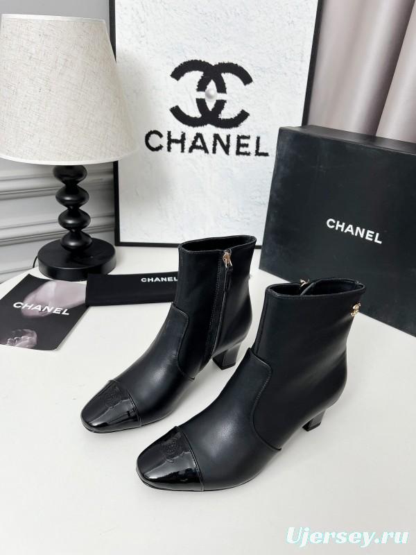 Chanel 2025 SS Double C Heel Fashion Boots - LY00370/LY00400