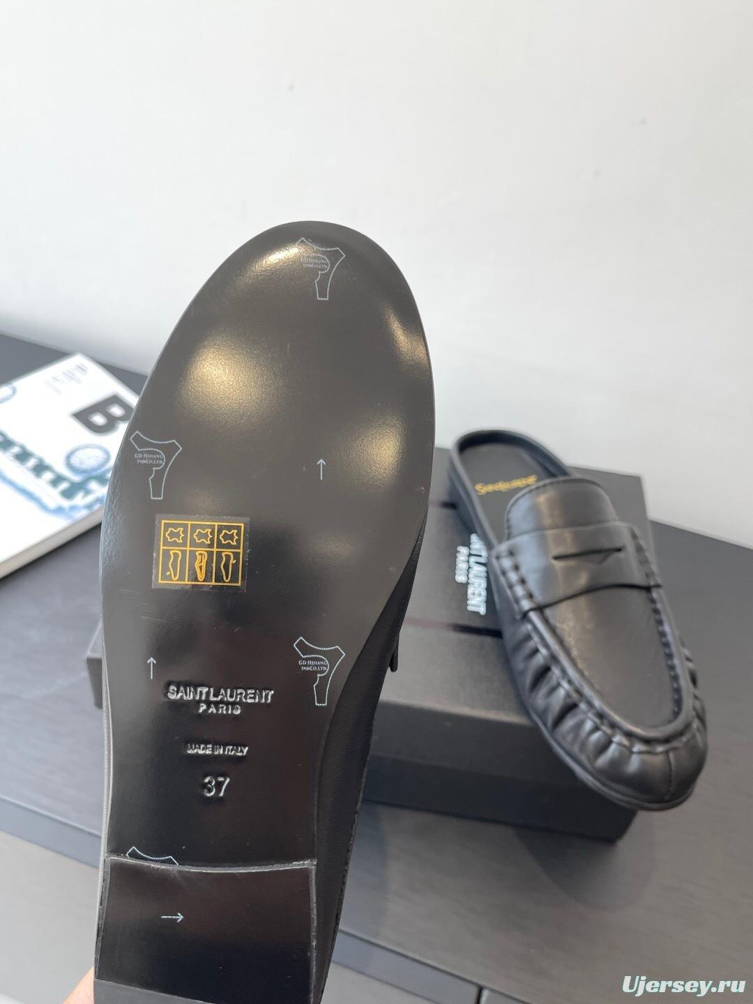 Saint Laurent Classic Loafer Mule Flats - KFY00320