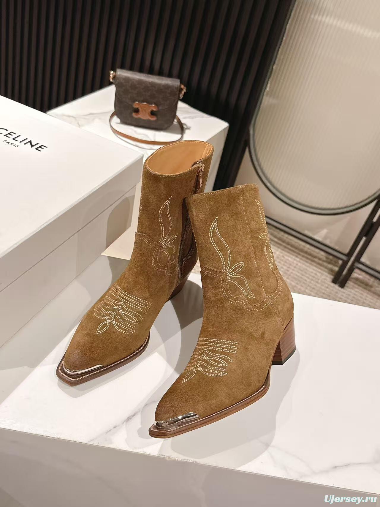 CELINE Fall/Winter 2025 Retro Fashion Ankle Boots - LY00440