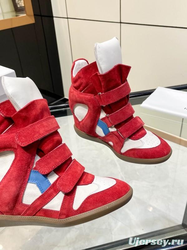 Isabel Marant Sneakers Platform Leather Fashion Casual Shoes - Isabel Marant sneaker