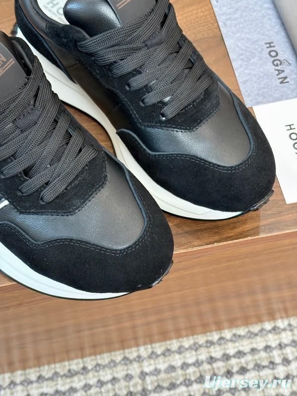 Hogan H-STRIPES Series Couple Thick Sole Dad Shoes Airship Sneakers - AS00350