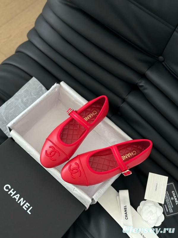 Chanel SS 2025 Runway Mary Jane Flats - LY00