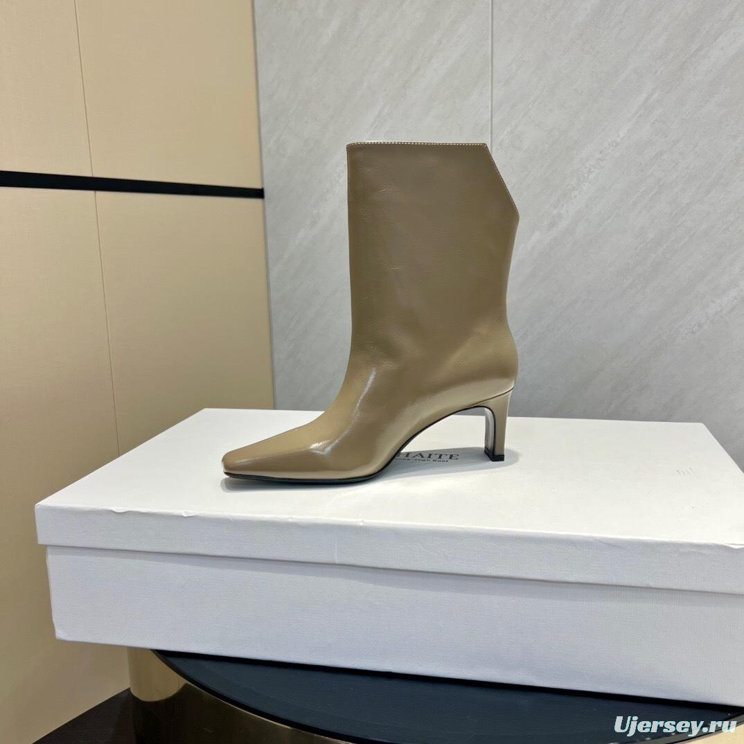 Khaite 2025 SS Collection Square Toe Slip-On Ankle Boots - KFY00390