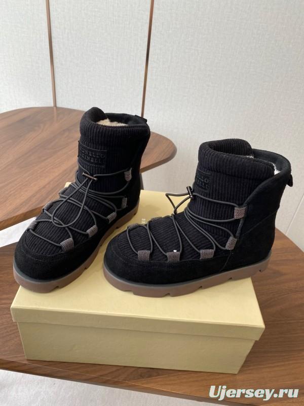 Brunello Cucinelli Open Walk Ankle Boot Winter Snow Boots - AS00410