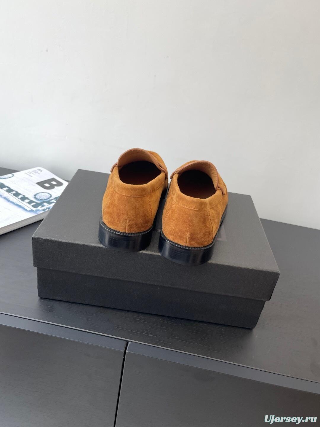 Saint Laurent Classic Loafer Half-Drag Mule Shoes - KFY00350