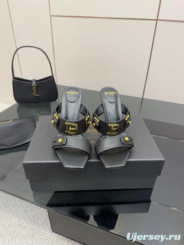 Balmain Metal Heel High Heel Sandals - KFY00320