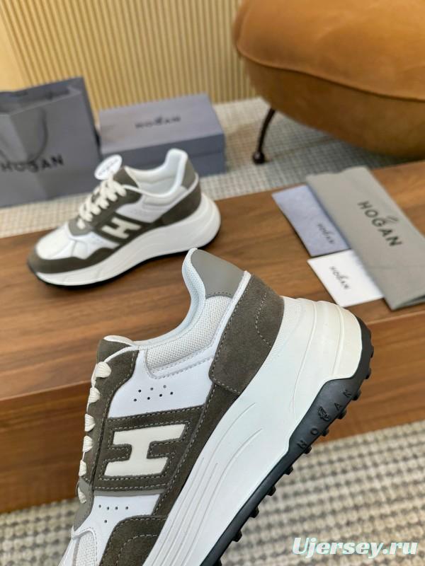 Hogan H-STRIPES Series Couple Thick Sole Dad Shoes Leisure Sneakers - LY00370/LY00380