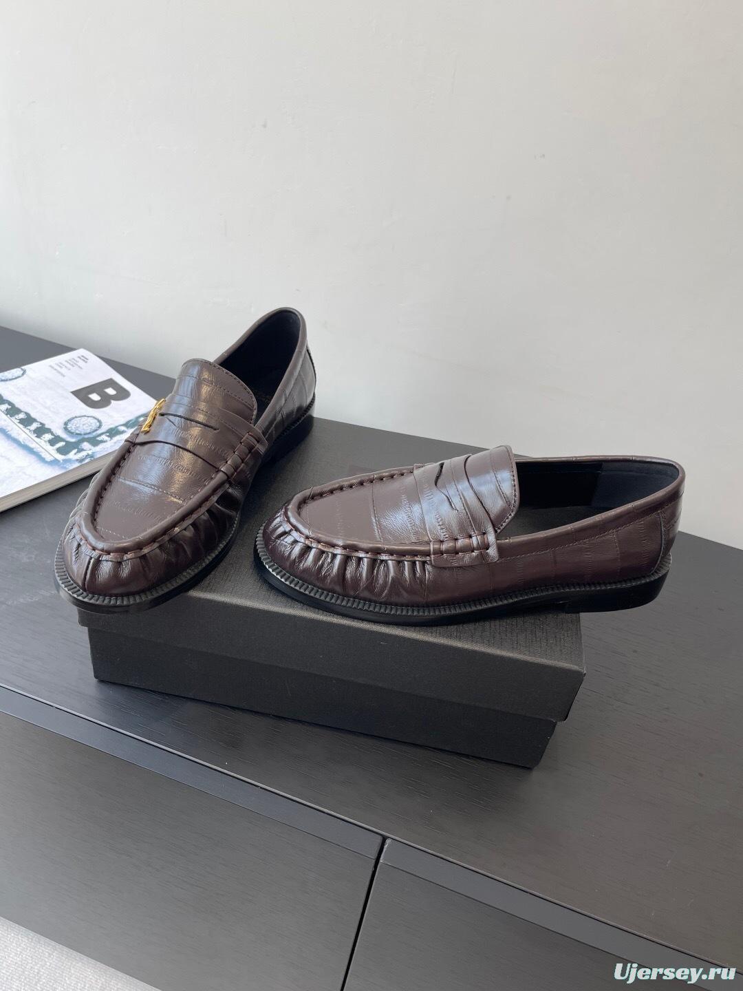 Saint Laurent Classic Loafer Leather Shoes - KFY00350