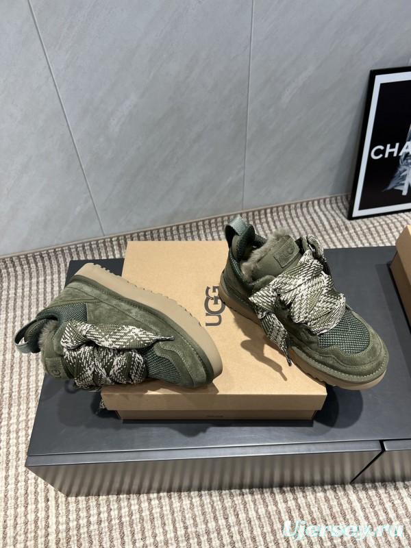 UGG Platform Sneakers Series Round Toe Chunky Sole Casual Shoes - MJ00270