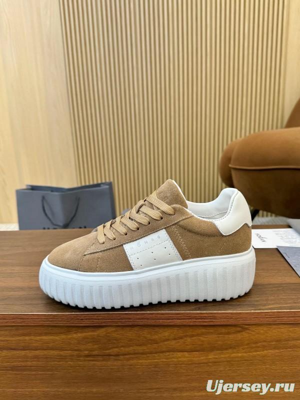 Hogan H-STRIPES Series Couple Thick Sole Biscuit Shoes Airship Shoes Casual Sneakers - AS00310