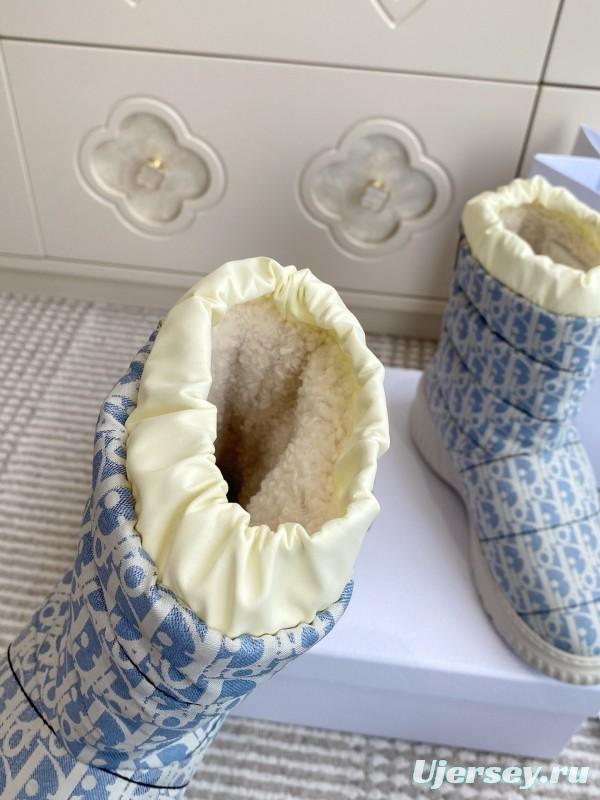 Dior Frost Ankle Boots Wool Platform Snow Boots - KFY00300