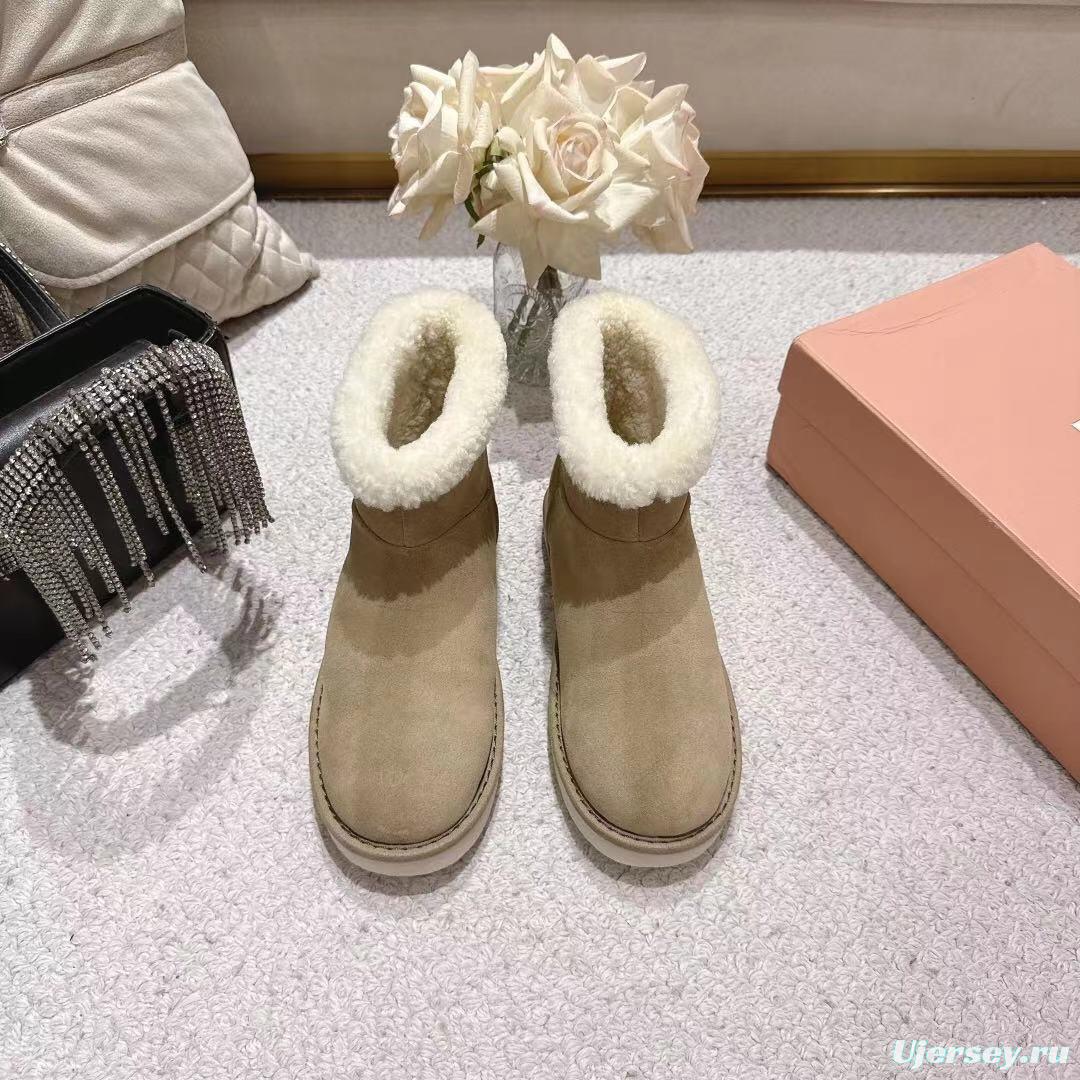 MIU MIU 2025/SS Korean Style Popular Small Potato Snow Boots Upgrade Version - LY00300