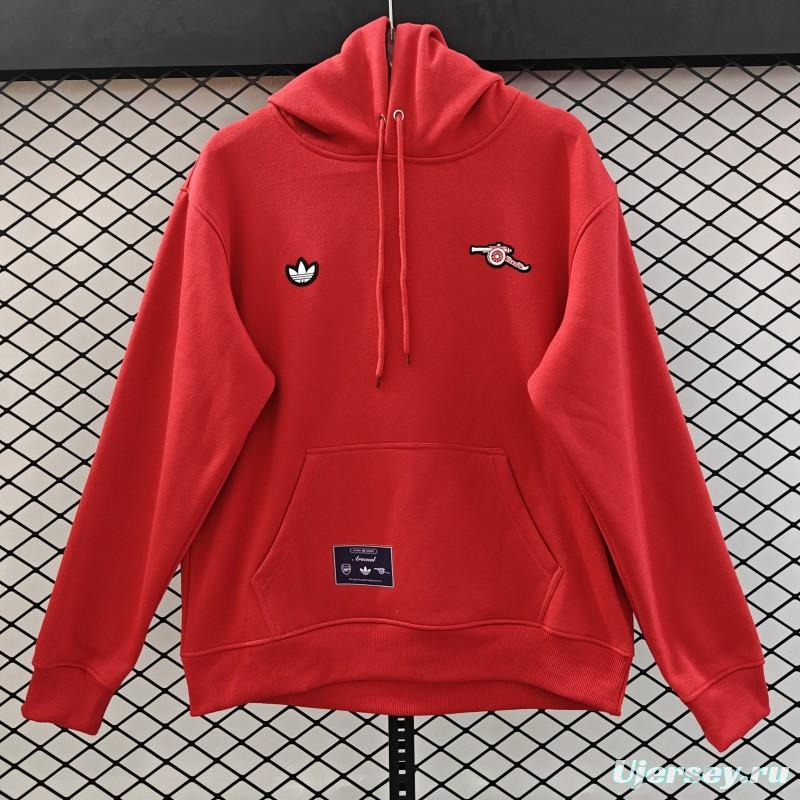25/26 Arsenal Embroidered Logo Hoodie 7 Colors