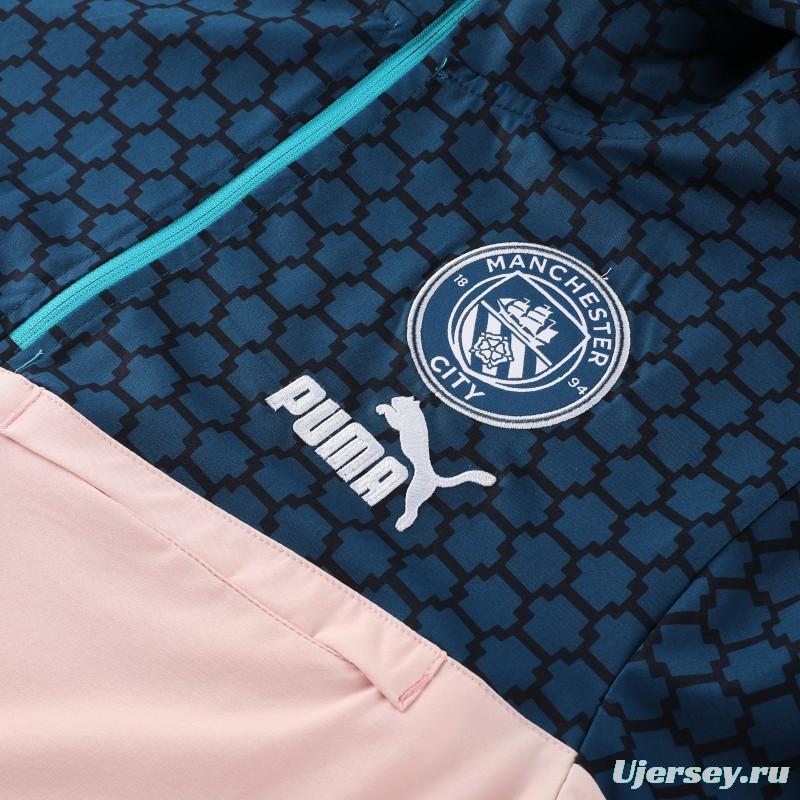 Manchester City Half Zipper Jacket+Long Pants S-2XL