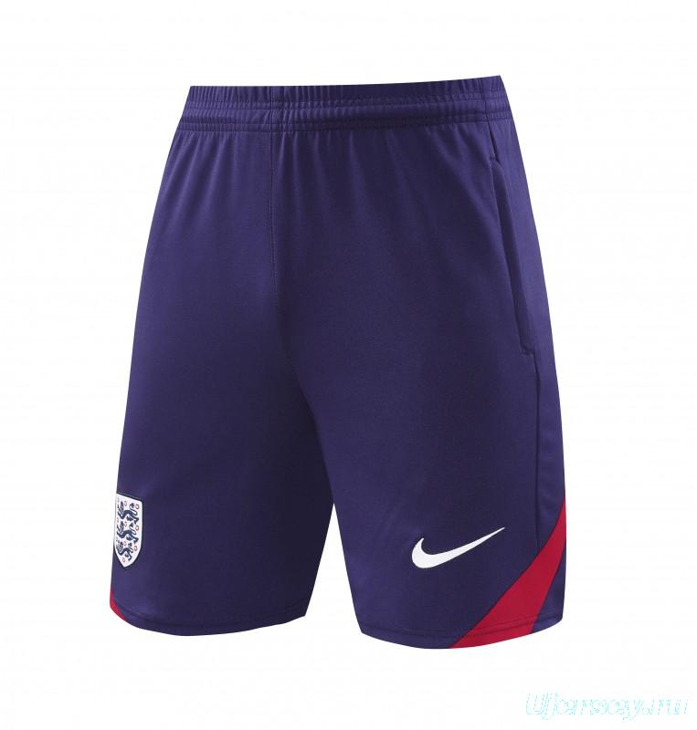 2025 England Purple Short Sleeve+Soccer Shorts