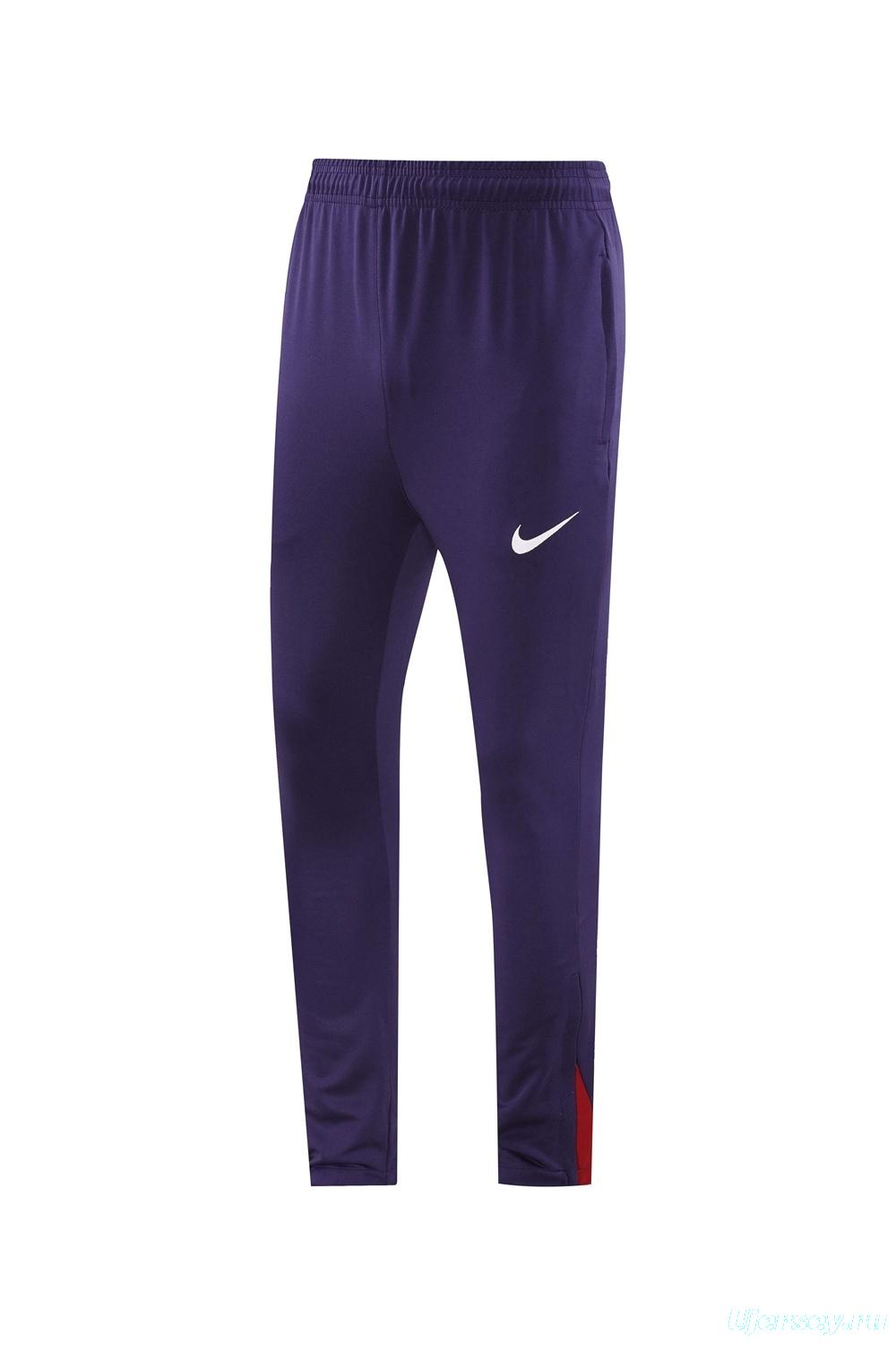 2025 England Purple Half Zipper Jacket+Long Pants