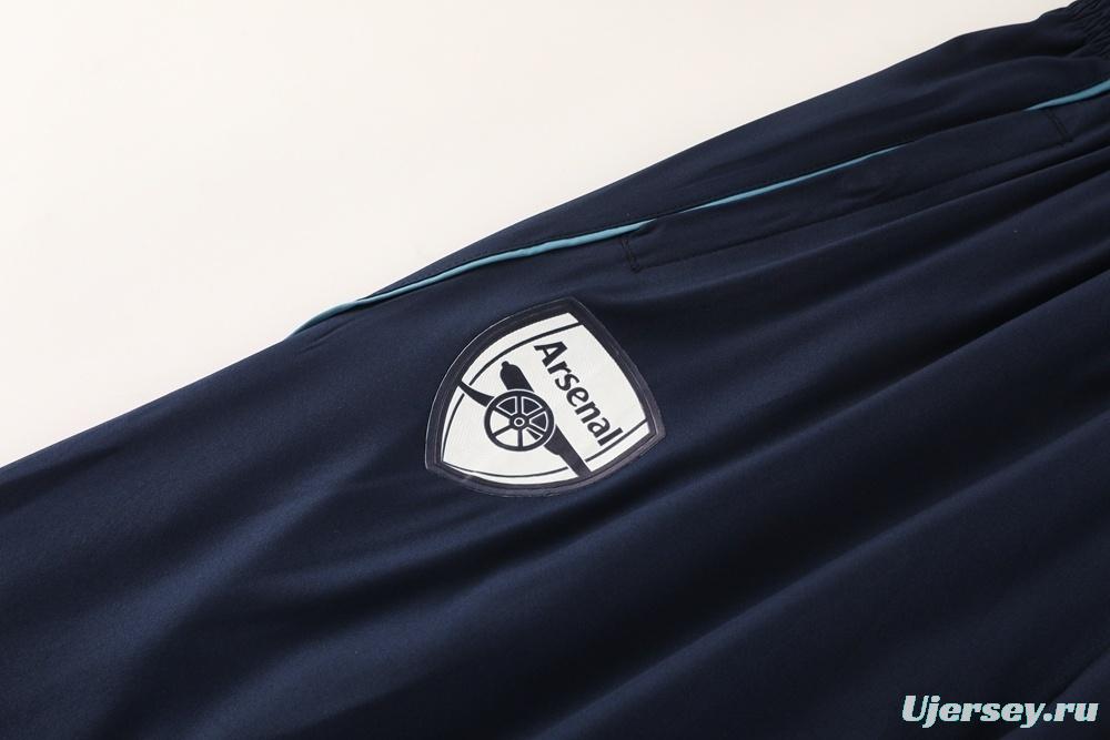 25/26 Arsenal Blue Full Zipper Jacket+Long Pants S-3XL