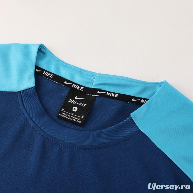 2025 Portugal Royal Blue Short Sleeve+Soccer Shorts