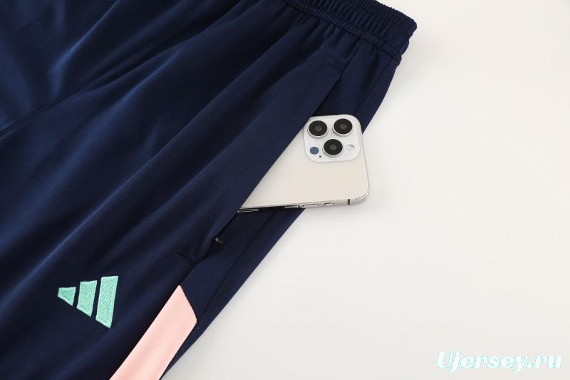 25/26 Ajax Navy Half Zipper Jacket+Long Pants