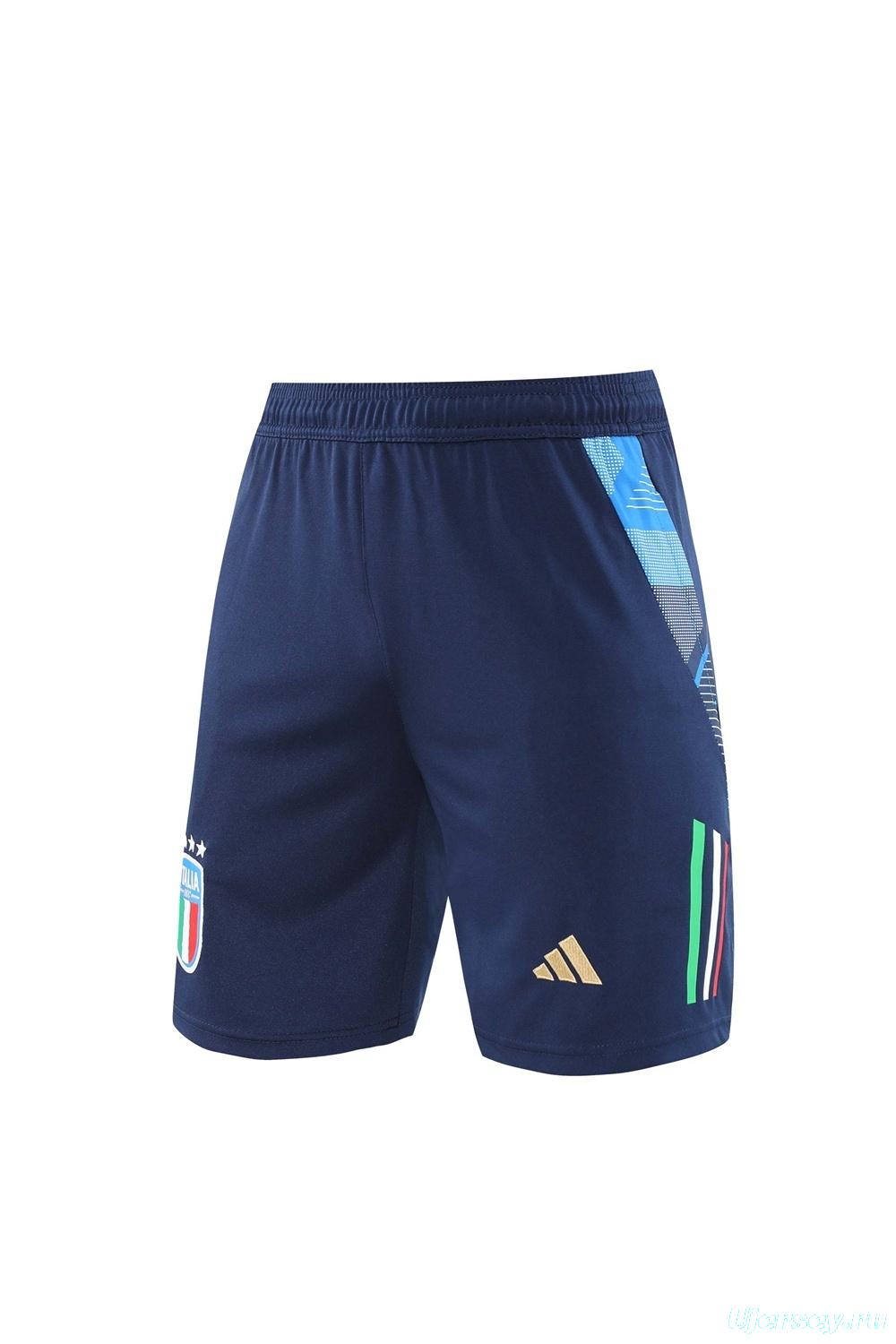 2025 Italy Royal Blue Short Sleeve+Soccer Shorts