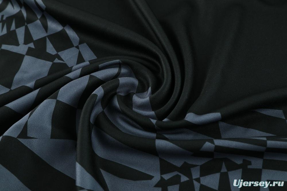 23/24 Newcastle Black S-2XL Half Zipper Jacket+Long Pants