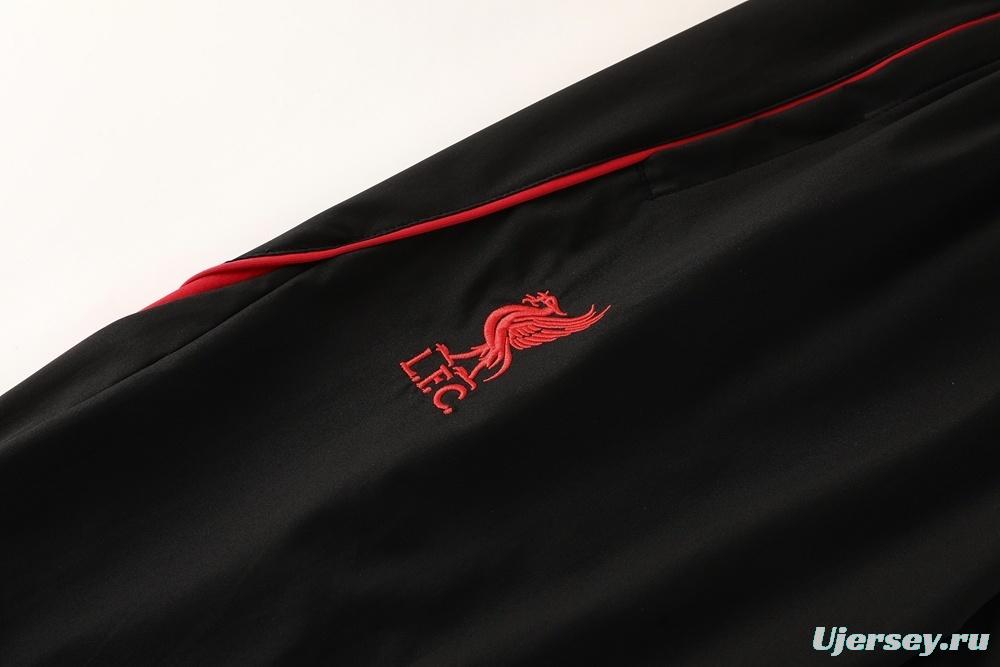 25/26 Liverpool White S-2XL Half Zipper Jacket+Long Pants