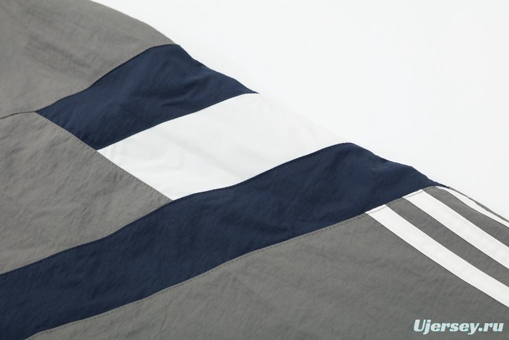 25/26 Real Madrid Grey S-3XL Half Zipper Jacket+Long Pants