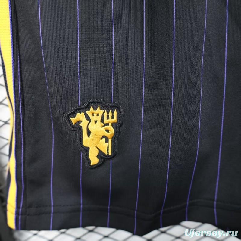 Player Version 25/26 Manchester United Black Adidas Original Shorts