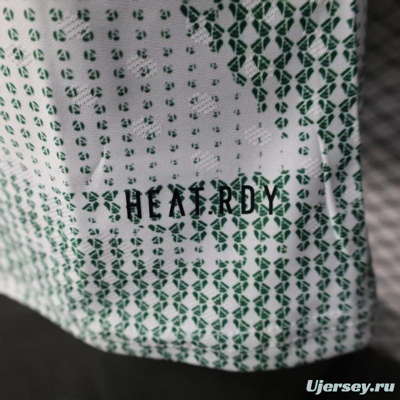 2025 Player Version  Mexico Away White with Halftone Dot Pattern World Cup Commemorative Jersey