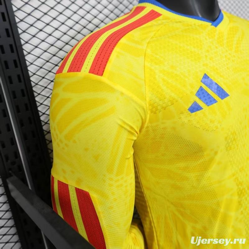 Player Version 2026 Colombia Home Long Sleeve Jersey